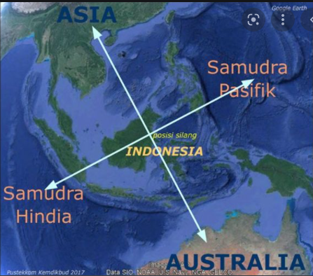 Indonesia diapit oleh dua samudra sebutkan